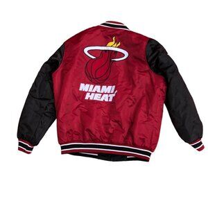 VINTAGE NBA Reversible Miami Heat Varsity Jacket Large